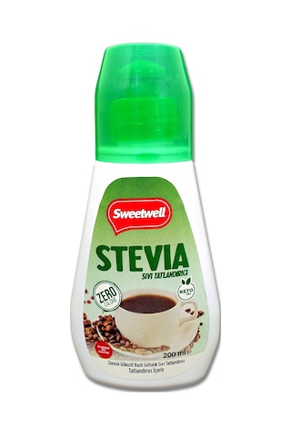 Sweetwell Stevia Sıvı Tatlandırıcı Sıfır Kalori 3 x 200 ML