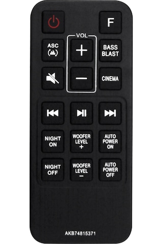 Crackedice Akb74815371 Lg Sound Bar Sj3 Sj4 Spj4b-w İçin Uzaktan Kumandayı Değiştirin