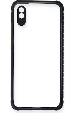 Cosmotex Newface Xiaomi Redmi 9a Kılıf Miami Şeffaf Silikon - Lacivert