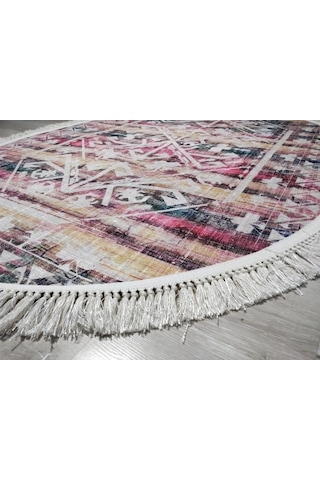 Yamalıhome Angel 1342-02 Renkli Kilim Desen 120X180 Cm Saçaklı Ov