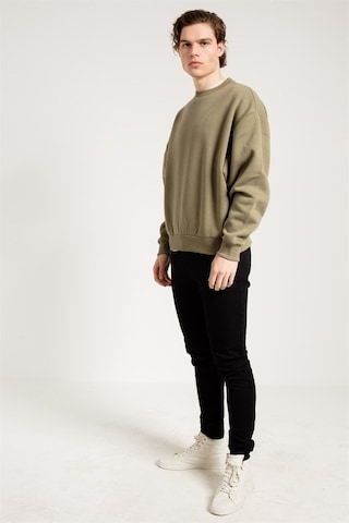 Jahr Marc Basic Oversize Haki Erkek Sweatshirt Haki