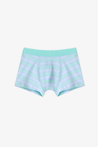 Penti Erkek Çocuk Mavi Dino Bones Çizgili Pamuklu 3lü Boxer
