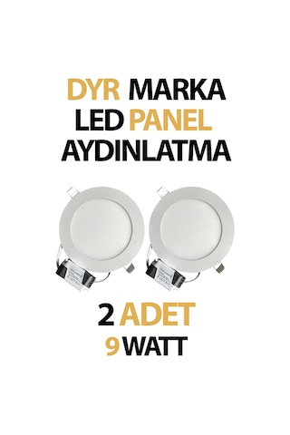 Sıva Altı Led Panel Aydınlatma 9 Watt Beyaz Işık Tasarruflu