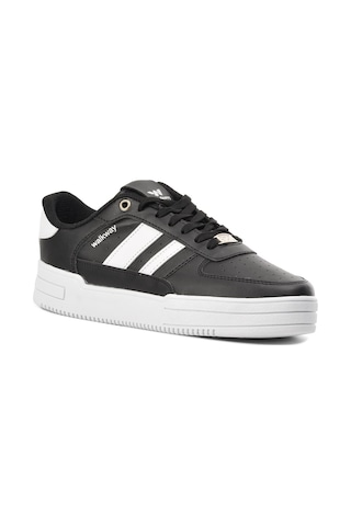 Walkway Sandy Siyah-Beyaz Tek Renk Sneaker Beyaz - Siyah