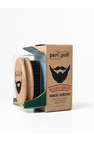 Peri Poll Sakal Bakım Serumu 50 Ml + Elsa Sakal Fırçası Hediyeli