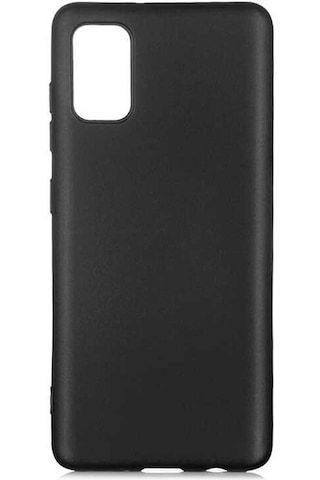 Noktaks Samsung Uyumlu Galaxy A41 Kılıf Mat Renkli Esnek Premier Silikon Kapak Siyah