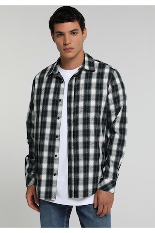 Colin's Colins Regular Fit Shirt Neck Ekoseli Erkek Yeşil Uzun Kol Gömlek Cl1080518 Q1.v1 Grn
