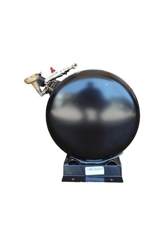 Karavan Lpg Tankı Yatay 40 Litre Kollektörlü Siyah