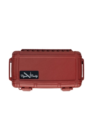 Cigar Caddy 5 Kırmızı Travel Humidor Puro Kutusu