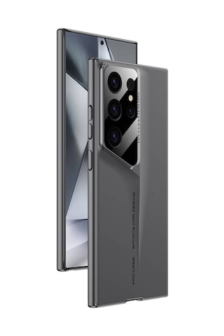Galaxy Uyumlu S23 Ultra Kılıf Ultra İnce Kamera Korumalı Sert Rubber Procase Kılıf
