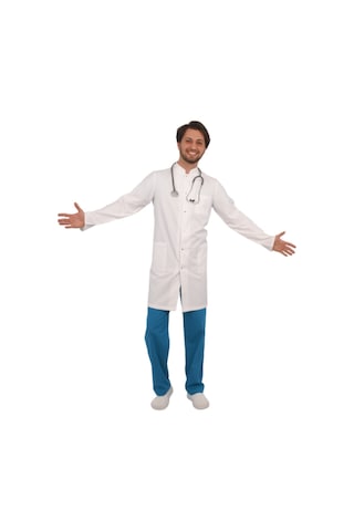 Dr Hakim Yaka Erkek Önlük Uzun Boy Uzun Kol Uniforma