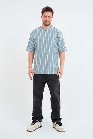 Redline Shift Erkek Oversize Tişört Mavı