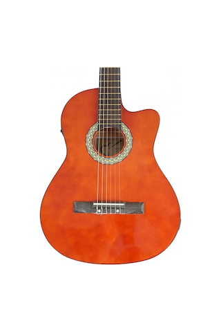 Almira Mg917ce-wa Elektro Klasik Gitar - Naturel Orta Seviye - Cutaway Ceviz Rengi Walnut Bitiş, Sıcak Akustik Tını, Eşikaltı Manyetik Sistemi Uyum: Sahne Ve Pratik Kullanımı