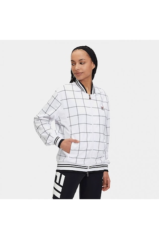Beyaz - Siyah Fila Mont Check Allover Print Su411118 Beyaz - Siyah