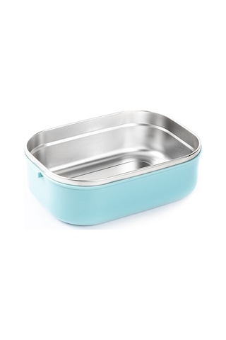 Tnt-6924384067098-tav T6709d13-tedemeı Çelik Chopstıck Ve Kaşıklı Dikdörtgen Yemek Taşıma Kabı 1.3l Metal