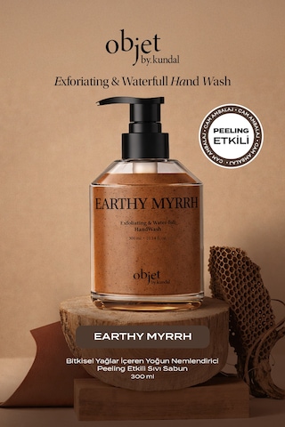 Peeling Etkili Nemlendirici Sıvı Sabun Kundal Exfoliating & Waterfull Hand Wash Earthy Myrrh