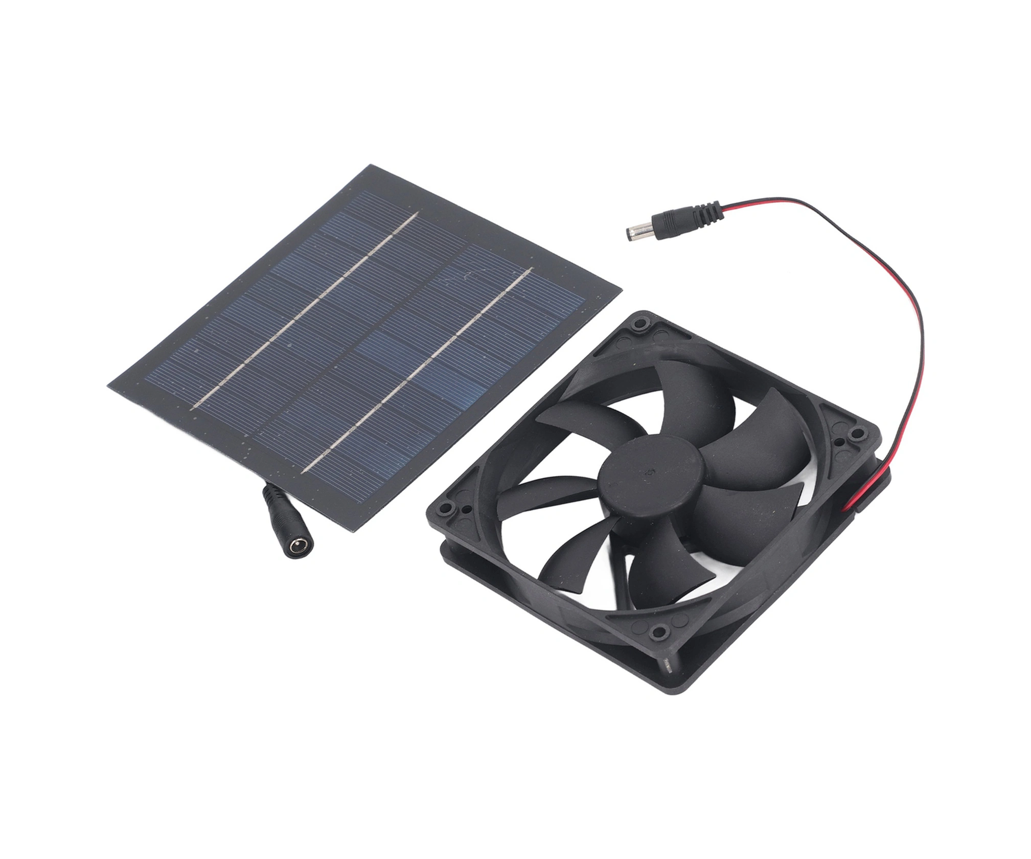 Geeroyoo 20w Güneş Paneli Çevirme Fanı - Ip65 Su Geçirmez, Yüksek Verimli Monokristal Silisyum, Evcil Hayvan Odaları/banyolar İçin Hızlı Havalandırma