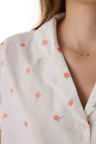 Penti Kırık Beyaz Peach Gömlek Pantolon Pijama Takımı