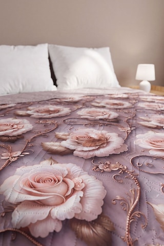 Bahar Renkleri 5d Çok Amaçlı Çift Kişilik Baskılı Pike & Yatak Örtüsü 200x220 Cm Çok Renkli