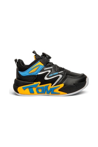 Tuğba Ortopedi T34 Çocuk Okul Öncesi Işıklı Rahat Sneaker Siyah/sarı