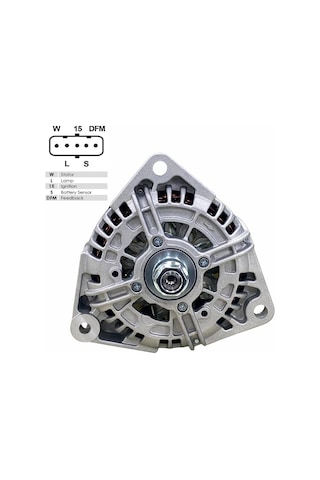 24v Alternatör Dinamo 100 A 5 Fiş Soketli W-l-15-s-dfm Mercedes Axor/varıo/actros 2003