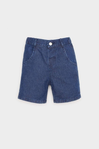 DeFacto Erkek Bebek Basic Düz Jean Şort E8258A525SMNM28 Mavi