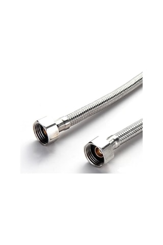 Gms 3-8 Dişi Çelik Klozet Bağlantı Flex Hortumu Spirali 50 Cm 2 Adet