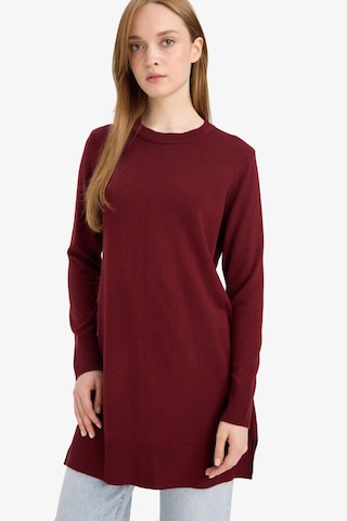 Defacto Regular Fit Bisiklet Yaka Tunik H3431az25wnbr115 Bordo