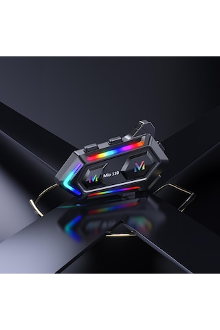 Mioji Mio 110 RGb 1000Mah Ipx6 Motosiklet Kask İçin Bluetooth Intercom Kulaklık