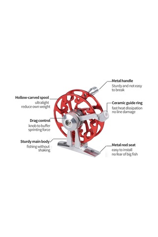 Buz Balıkçılığı Sal Olta Makinesi, Taban İle Tüm Metal İçi Boş Olta Makine, 65mm Altın