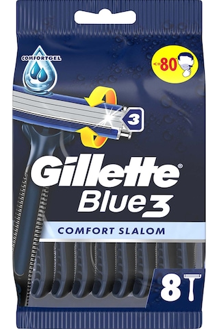 Gillette Blue3 Slalom Kullan At Tıraş Bıçağı 6+2 Adet