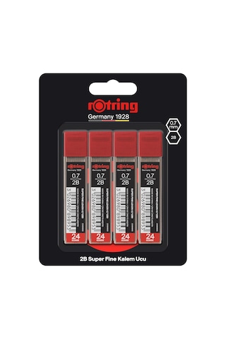 Super Polimer Kurşun Kalem Ucu 2b , 4'lü Paket, 0.7 Mm - 2094211 Siyah