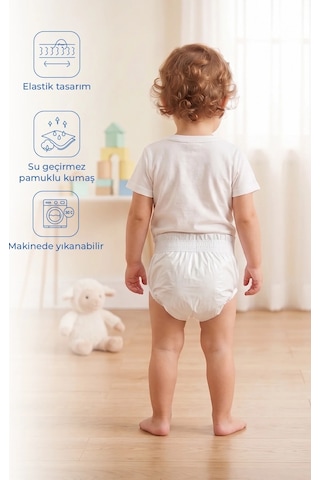 Babyjem Bebek Alıştırma Külodu Beyaz 2 Yaş
