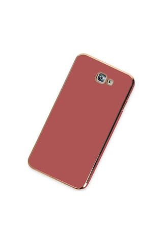 Gld-spt- Newface Samsung Uyumlu Galaxy J7 Prime Kılıf Volet Silikon - Kırmızı
