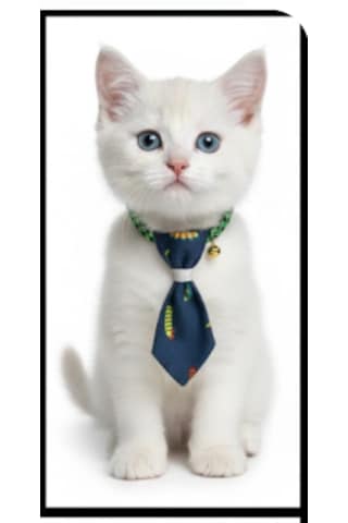 Tırtıl Desen Kravat Kedi Tasma & Yavru Köpek Tasma 13cm-24cm