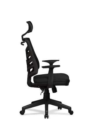 Ev Ve Ofis Çalışma Sandalyesi Bilgisayar Ve Yönetici Koltuğu Piramit Model Siyah