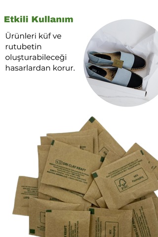 2 Gr 25 Adet Nem Alıcı Rutubet Giderici Küf Önleyici %100 Doğal