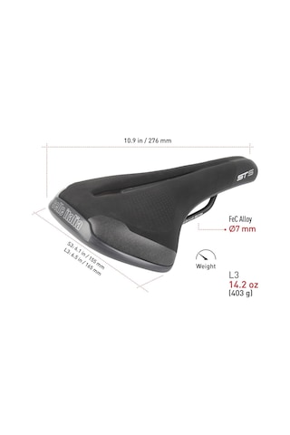 Selle Italia St5 Flow Jelli Bisiklet Selesi 165x276mm Kutusuz