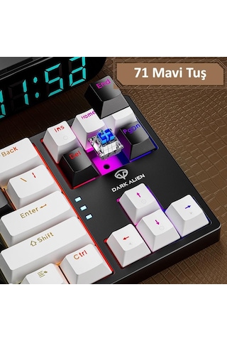 Valkyrie K710 Blue Switch Dark Alien 71 Tuş RGB Gaming Klavye