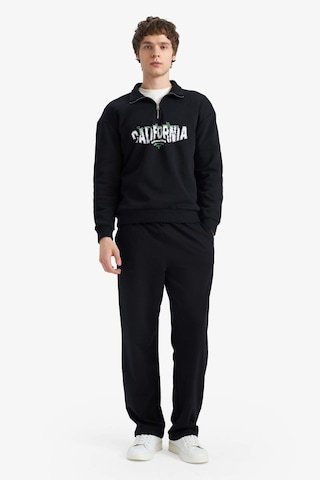 Defacto Boxy Fıt Dik Yaka Baskılı Sweatshirt F8186ax26spbk81 Siyah-bk81