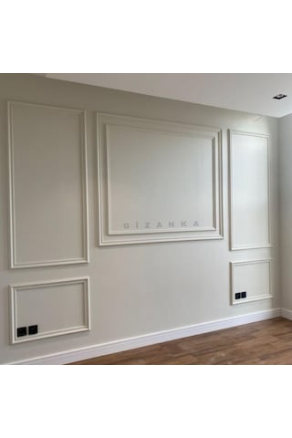 Tv Ünitesi Tasarımı Boyanabilir Çıta Hazır Kesim Anka152