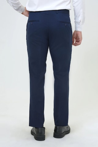 Süvari Rahat Kalıp Siyah Esnek Kumaş Pantolon Lacivert