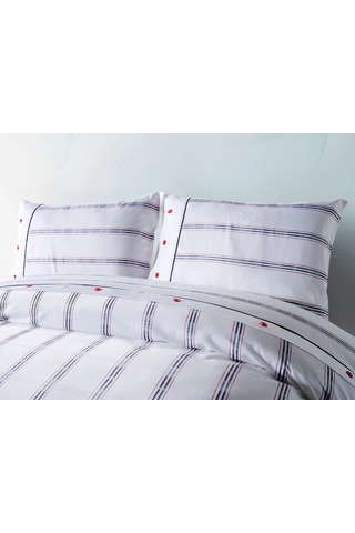Doqu Home Marine Nevresim Takımı Meridian Çift Kişilik - Beyaz