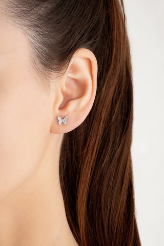 So Chic Minimal Kelebek 18 Ayar Sarı Altın Kaplama Gümüş Küpe