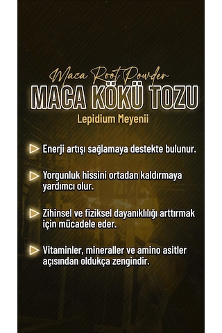 Lokman Efendi Peru Menşeli %100 Saf Maca Kökü Tozu 110 Gr.