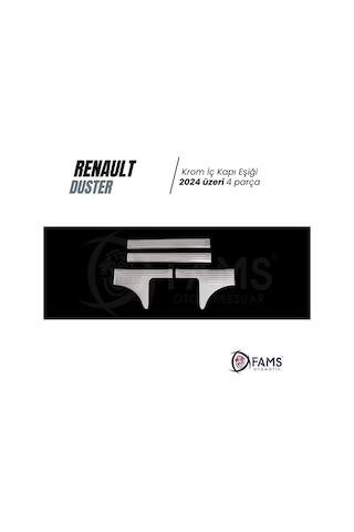 Renault Duster 2024 Üzeri Krom İç Kapı Eşiği 4 Kapı P.çelik