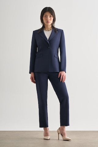 Mizalle Lacivert Tek Düğme Klasik Blazer Ceket Lacivert
