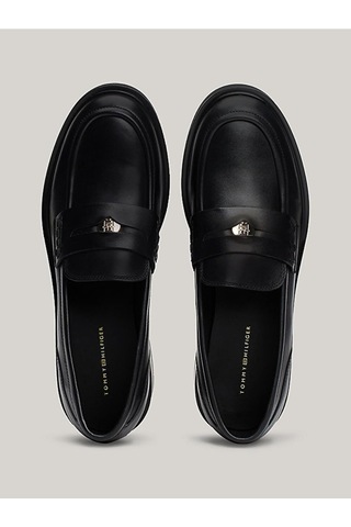 Tommy Hilfiger Kadın Deri Loafer Ayakkabı Fw0fw08029bds Siyah