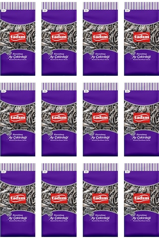 Tadım Ayçekirdeği Bol Tuzlu Kavrulmuş Siyah 12 x 180 G