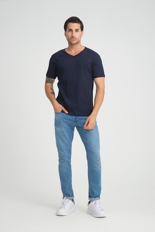 Alexander Gardi Alexandergardı Fitilli V Yaka Regular Fit T-shirt E24-74602 001